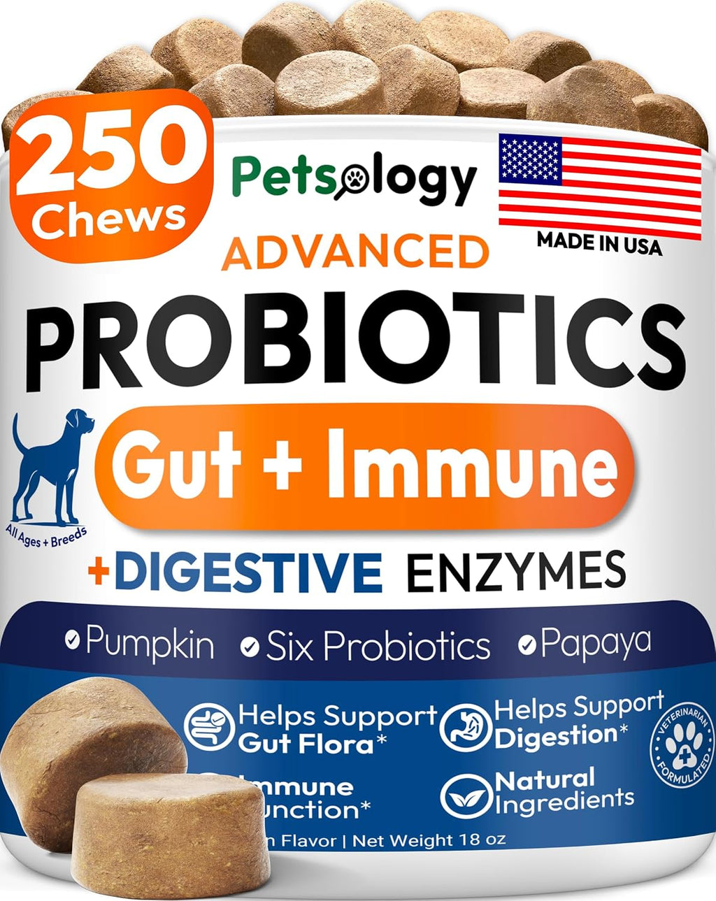 Hemp Calming Chews for Dogs - 170 Dog Calming Chews - Anxiety Relief Treats - Advanced Stress Relief Supplement, Separation Aid, Barking, Fireworks, Melatonin - Hip & Joint Support - Made in USA - Image 12