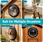 Durable twelve point four inch diameter plastic dome window size dimensions diagram