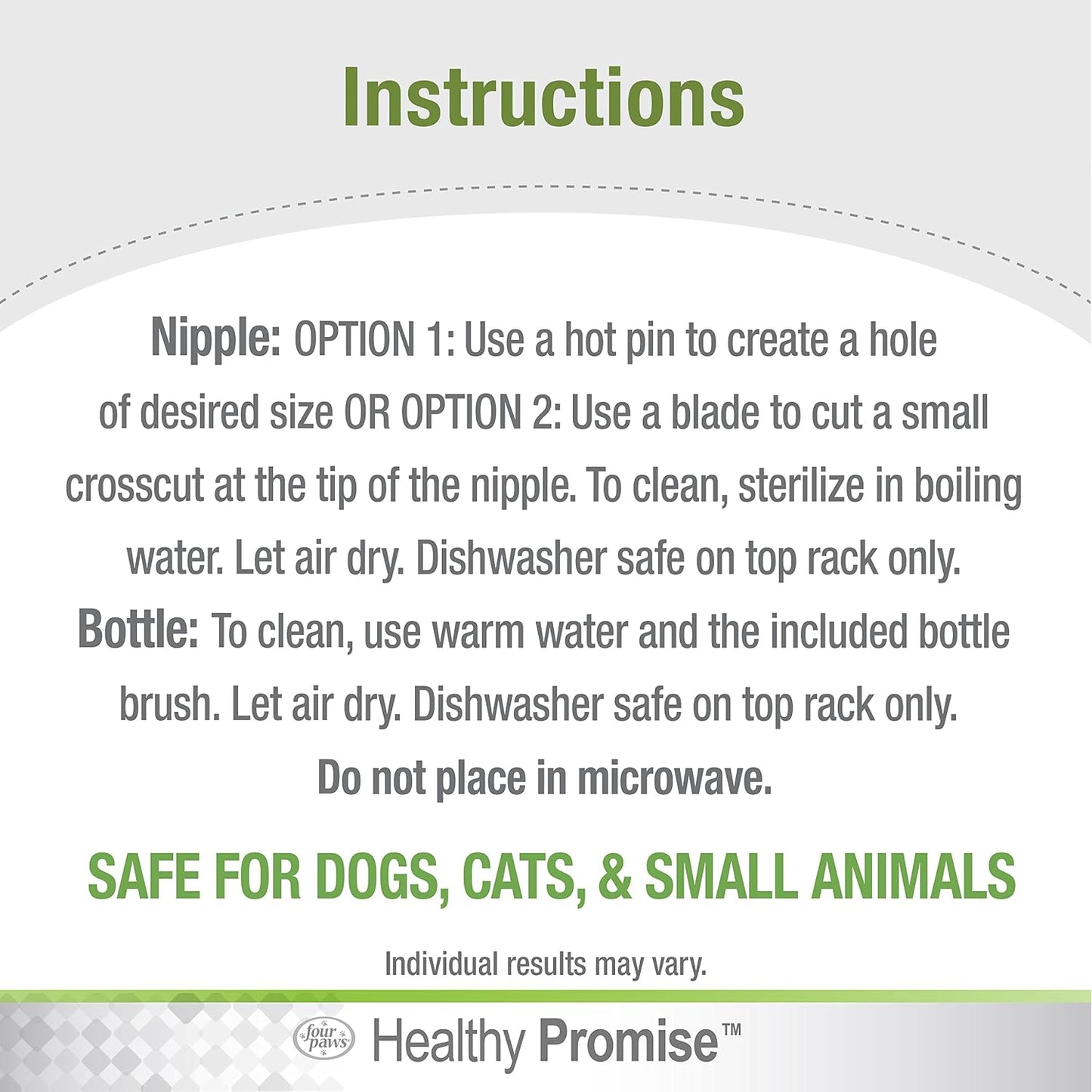 Long handled scrubbing brush included in the Four Paws animal feeding set.