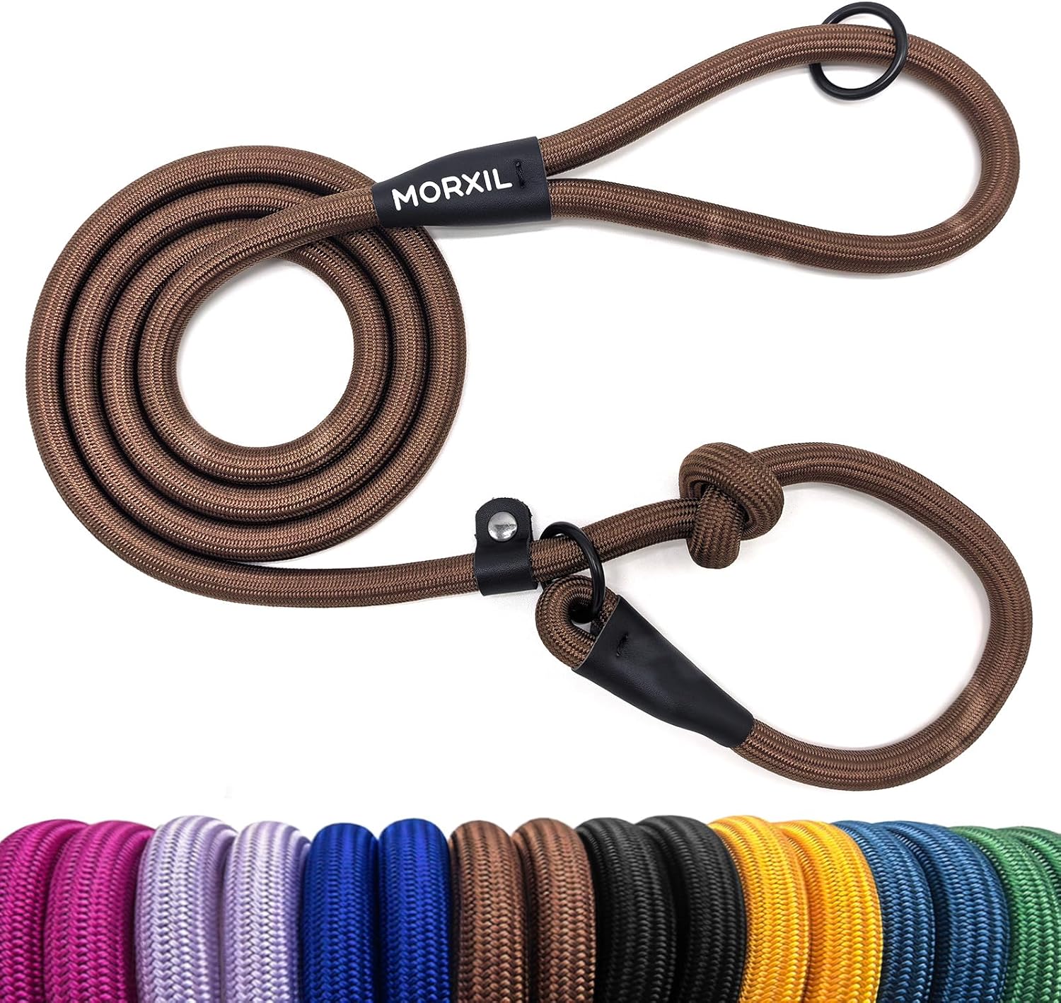 Slip Leads for Dogs, Heavy Duty No Pull Dog Training Leash, 6FT Strong Nylon Rope Slip Leash for Large Medium Dogs, Durable Comfortable Pet Control Leashes (Purple) - Image 10