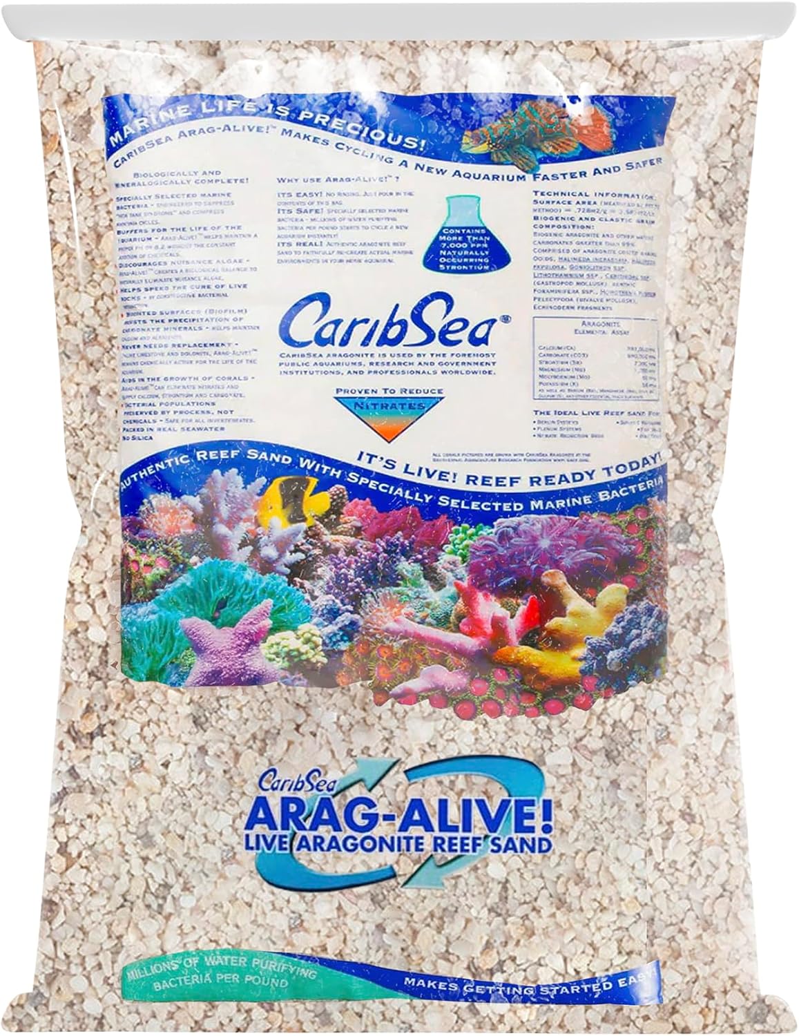 CaribSea Arag-Alive Fiji Pink Sand front view packaging