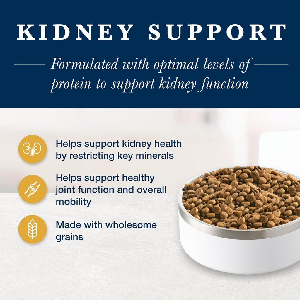 Close up of kibble texture for Blue Buffalo kidney support cat food