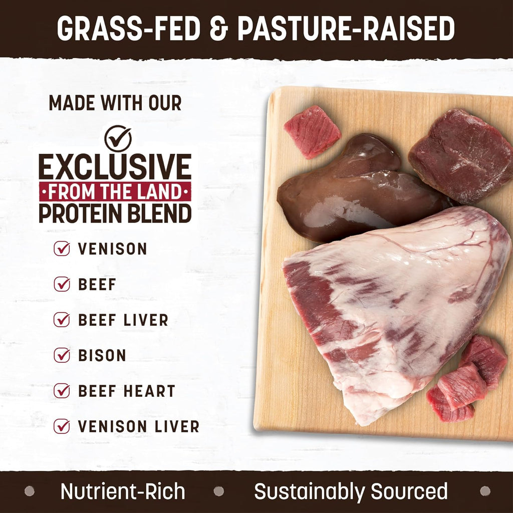 Gently air dried holistic dog food by Earth Animal close up view
