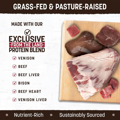 Gently air dried holistic dog food by Earth Animal close up view