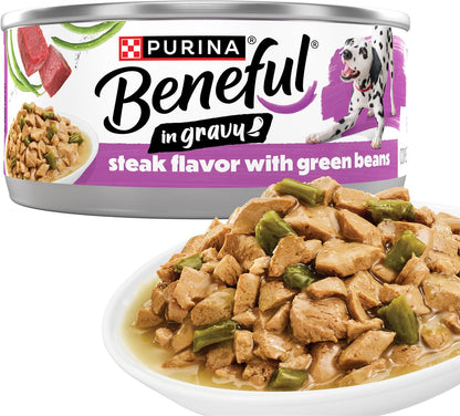 Purina Beneful with Real Chicken or Steak Flavor in Gravy Wet Dog Food Variety Pack - 5.5 oz. (Pack of 12) - Image 11