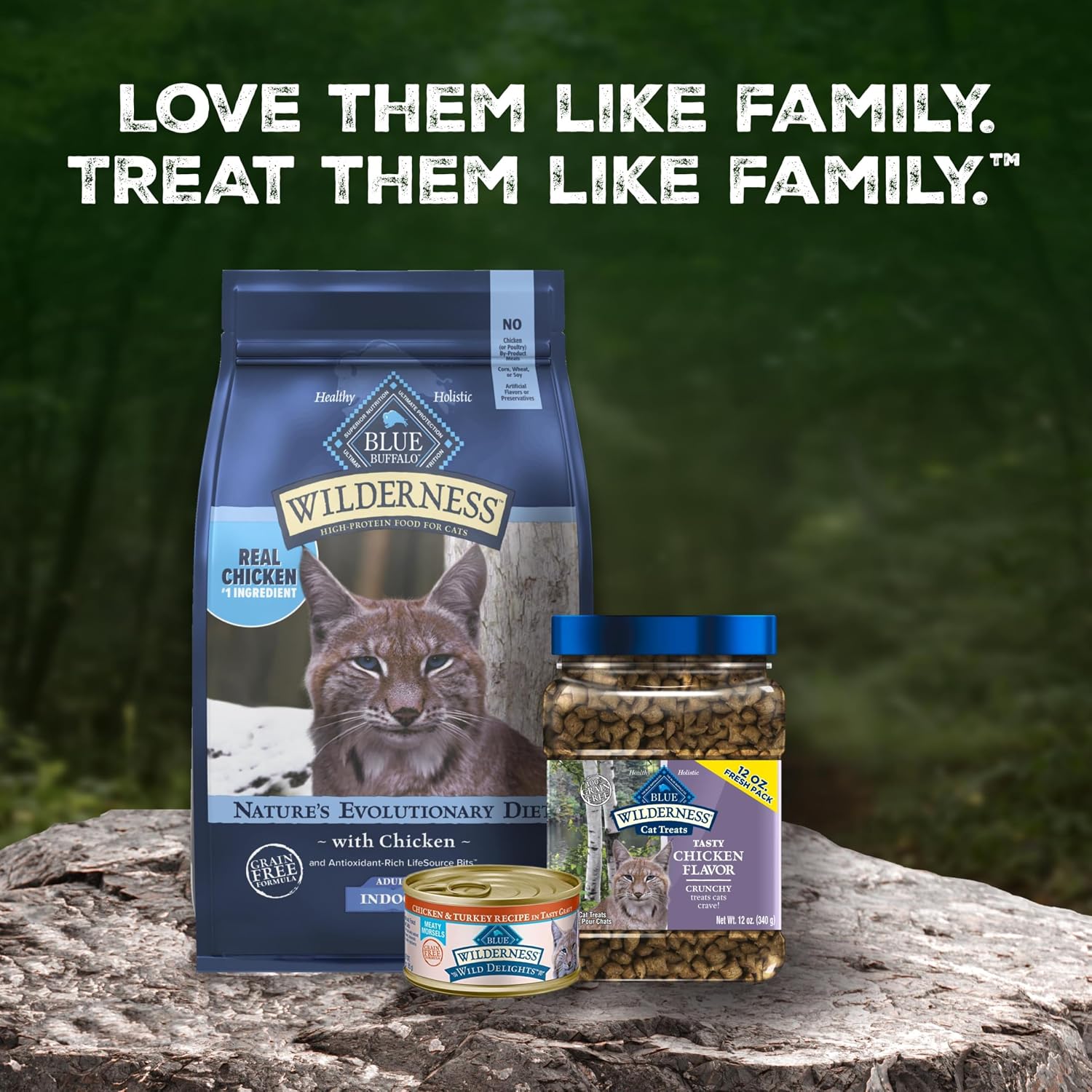 Blue Buffalo wilderness chicken flavor dry cat treats close up texture