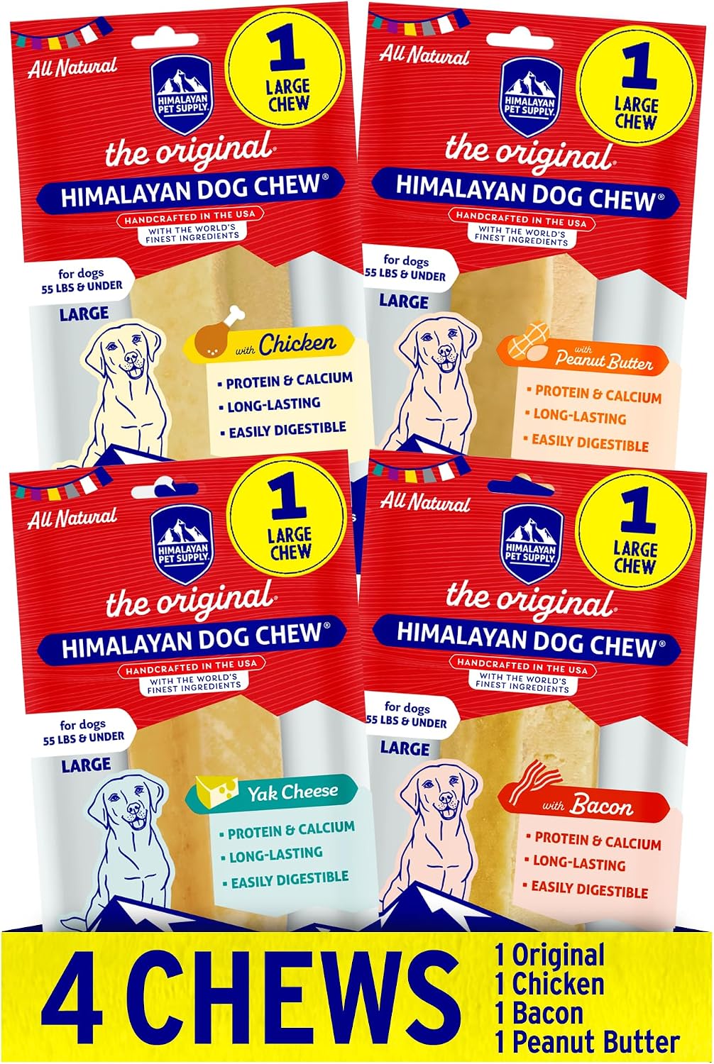 Himalayan Dog Chew Original Yak Cheese Dog Chews, The Better-For-You Chew, 100% Natural, Long Lasting, Healthy Safe Dog Treats, Lactose & Grain Free, Protein Rich, For Dogs 65 Lbs & Smaller, 3-Count - Image 14