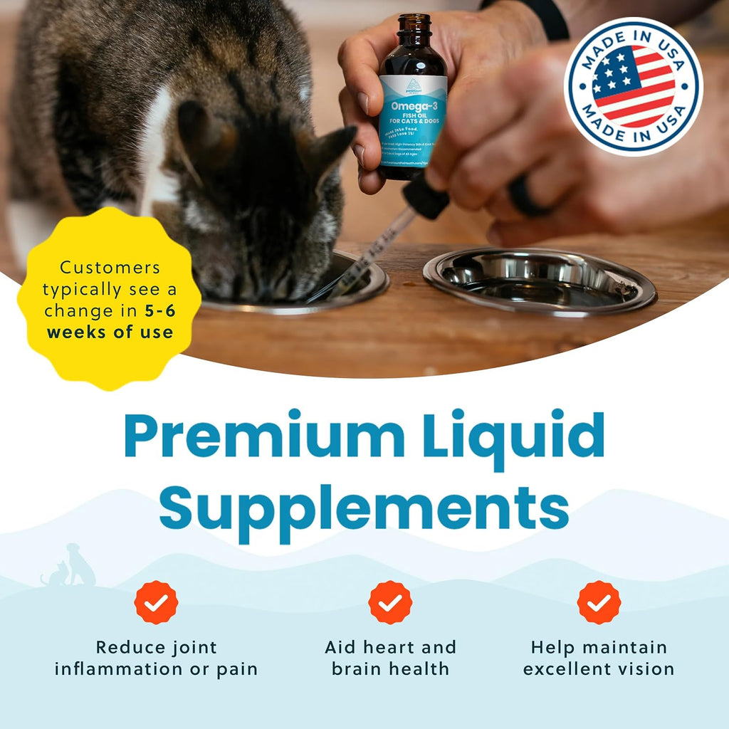 Authentic USA imported omega 3 skin coat joint heart support for pets