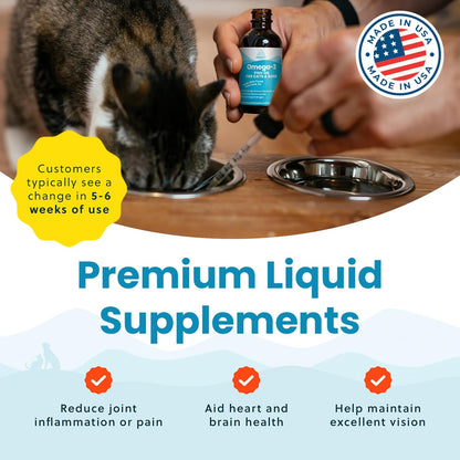 Authentic USA imported omega 3 skin coat joint heart support for pets