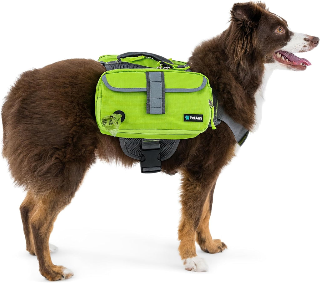 PetAmi Dog Backpack for Medium & Large Dogs, Saddle Bag for Dogs to Wear for Hiking, Pet Backpack Harness Dog Pack with Reflective Side Pockets for Walking Running - Image 12