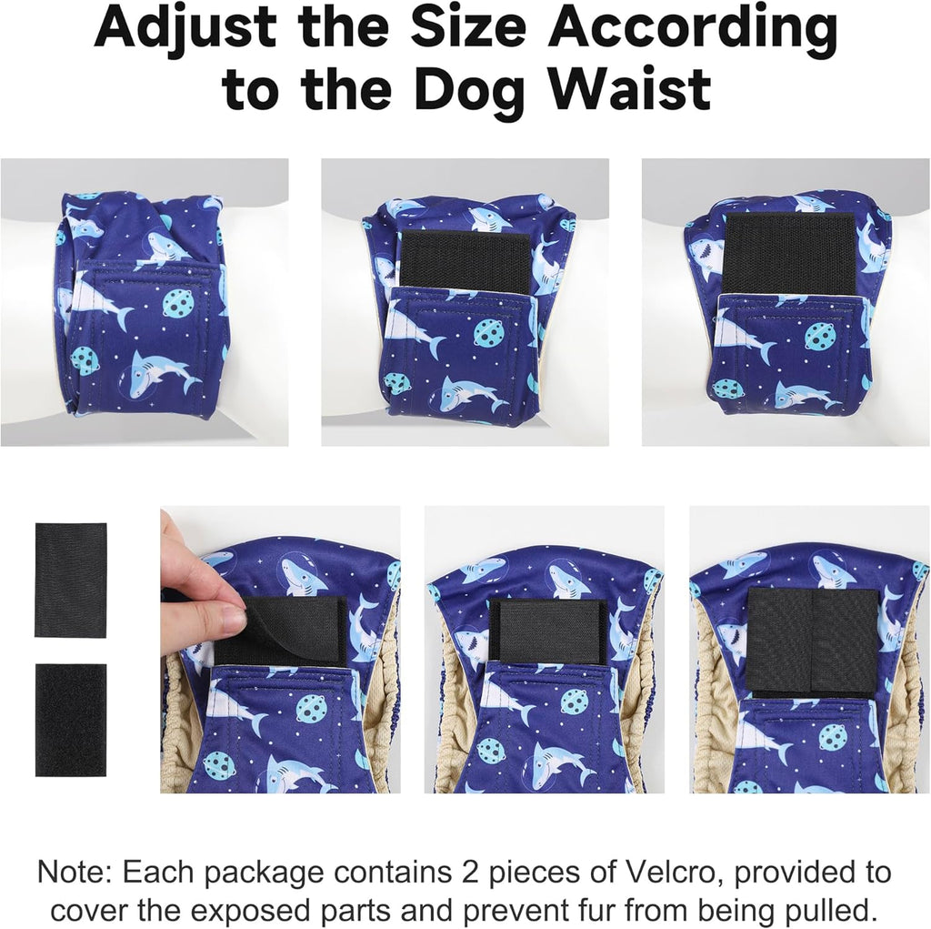 Pilviset high absorbing puppy pee wraps displaying the thick leakproof inner lining