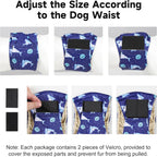 Pilviset high absorbing puppy pee wraps displaying the thick leakproof inner lining
