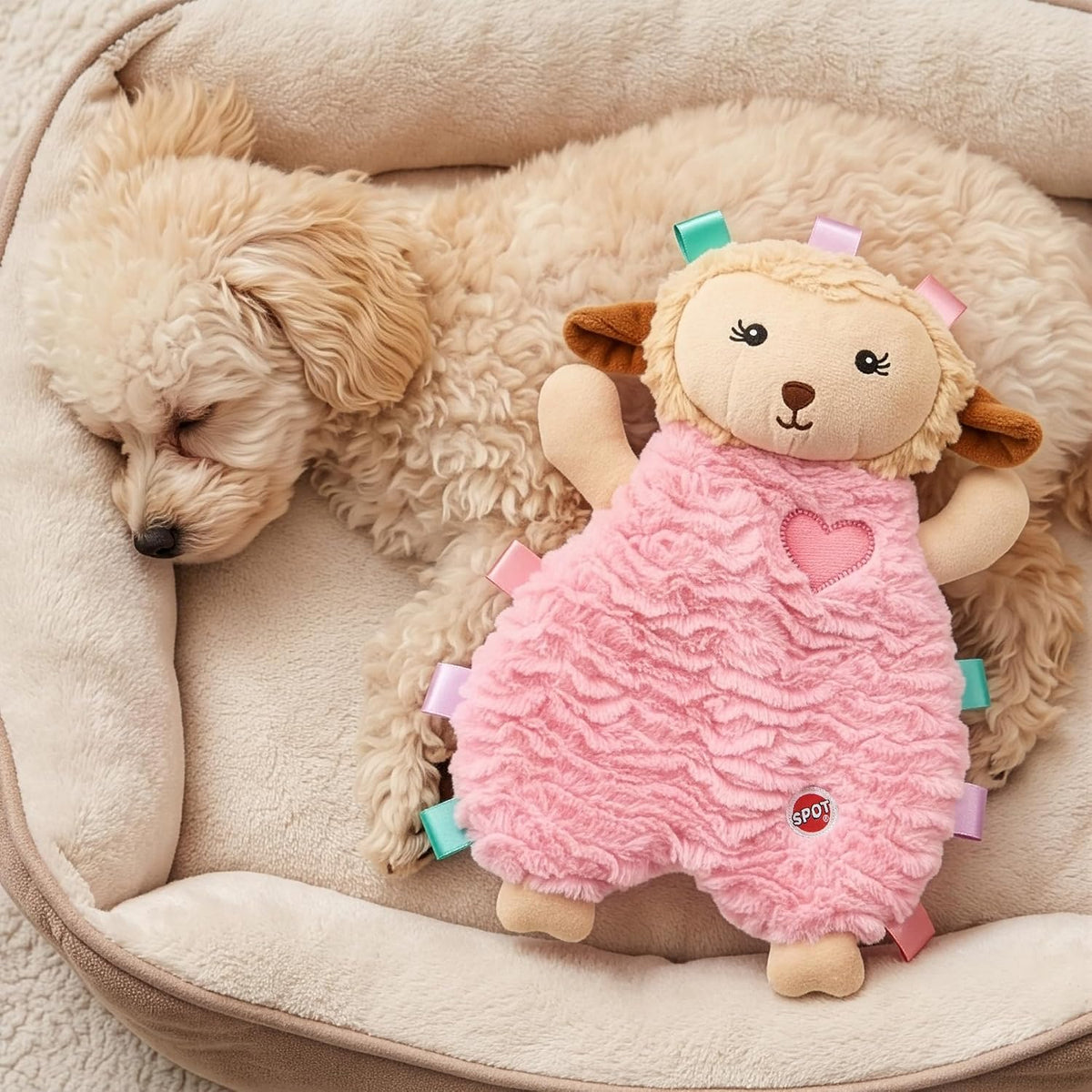 SPOT Soothers Tabbie Lambie Dog Toy - 8in Mini Stuffing-Free Calming Plush with Lavender Scent & Squeaker for Toy Breeds & Puppies, Anxiety Relief - 1 of 3 Assorted Colors, Sent at Random - Image 13