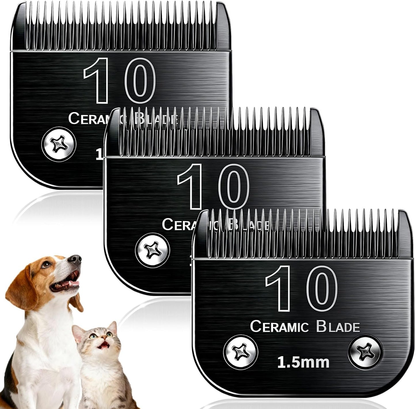 Dog Grooming Clipper Blades Replacement Compatible with Andis Dog Clippers,Most OsterA5, Wahl KM Series Pet Clippers (Black(5FC)) - Image 15