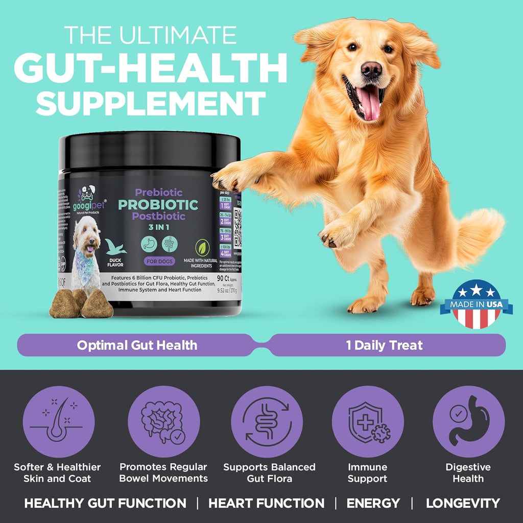 Googipet advanced formula dog yeast infection treatment supplement container