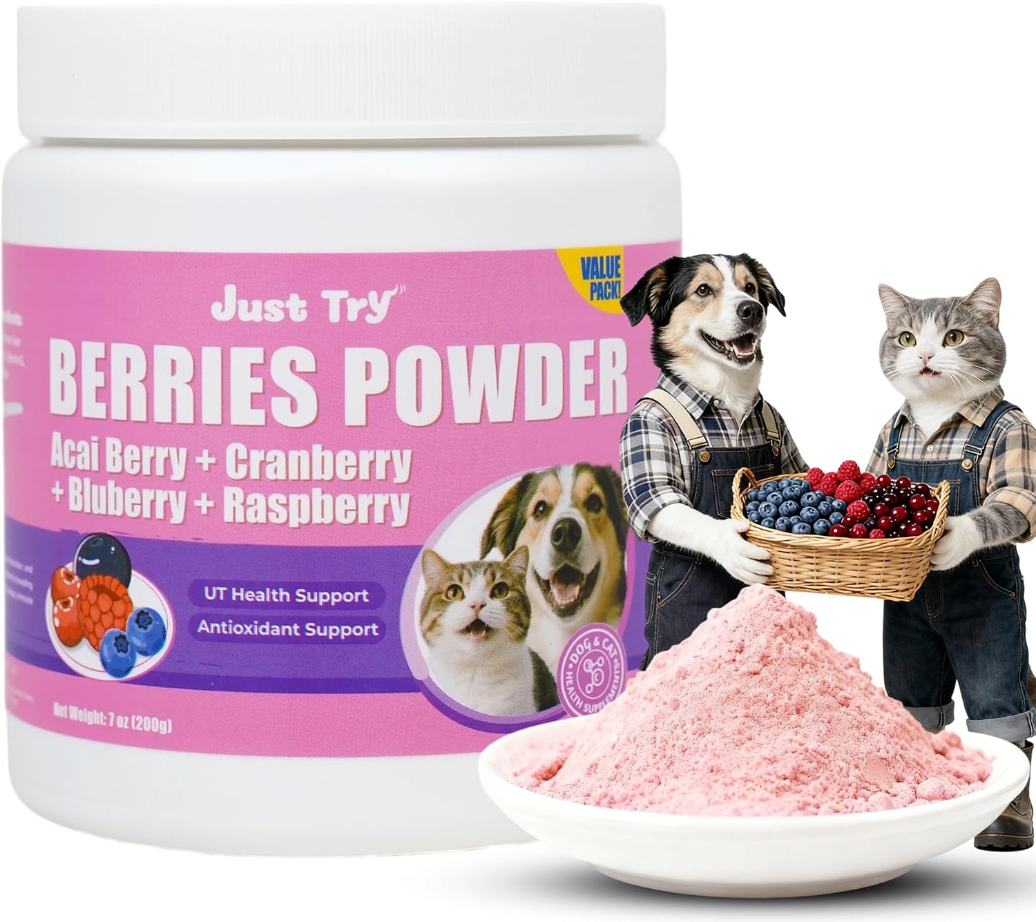 Just Try L-Lysine Powder with Taurine for Cats Lysine Cat Immune Support for Dogs Lysine Supplement Cat Health Supplies 7OZ - Image 9