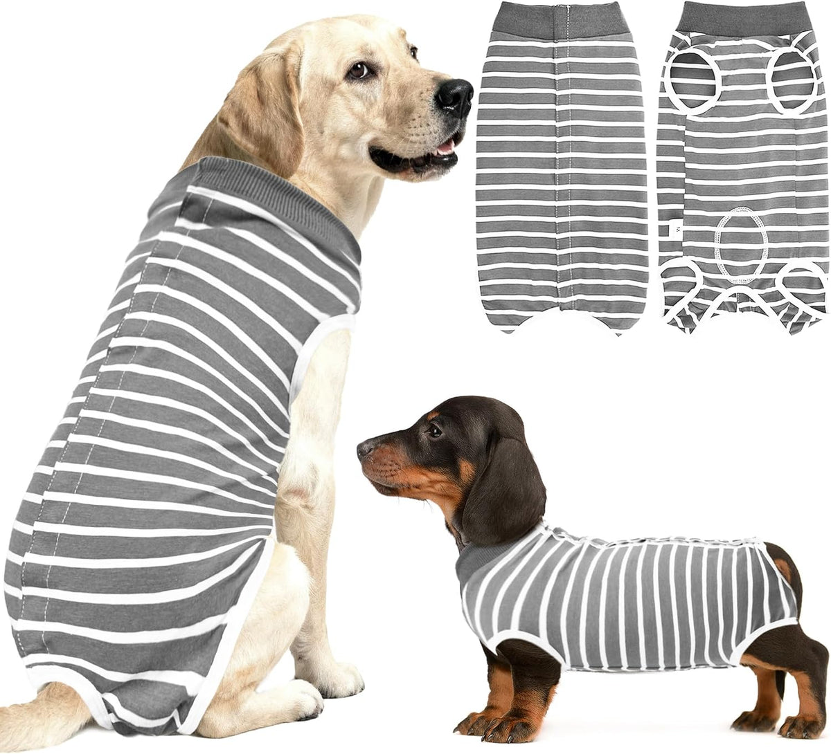 Recovery Suit for Dogs, Soft Dog Surgery Suit for Female Spay Male Neuter | Dog Cone Alternative Surgical Recovery Shirt for Abdominal Wounds, Anti-Licking Pet Clothes for Dogs Cats, Blue, Medium - Image 9