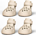 PawPosh dog shoes beige front view for paw protection