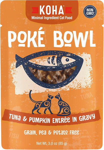 KOHA Pet Food Pok Bowl Cat Variety Pack, Wet Cat Food in Gravy - 5 Flavors - Tuna Combinations of Salmon, Chicken, Duck, Shrimp, and More - 3 oz Pouches, Pack of 24 - Image 11