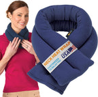 SunnyBay microwavable neck and shoulder heating pad in navy blue front view