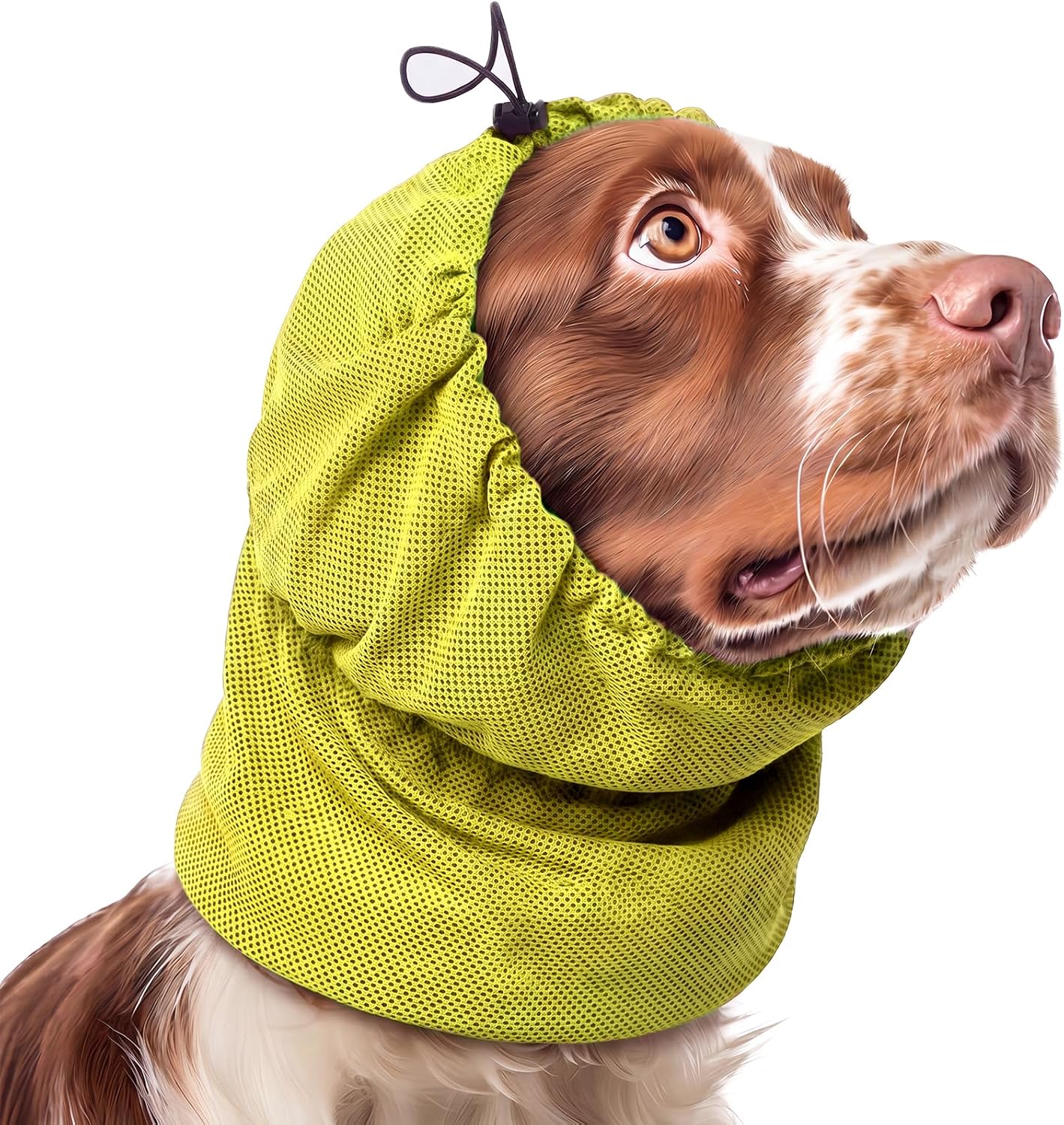 ROZKITCH Grass Seed Ear Protector Dog Neck Wrap Grey S | Breathable Mesh, Adjustable Drawstring, Stretchy, Lightweight, Quick Dry, Stop Grass Seeds - Image 11