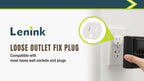 Instructional view of applying adhesive Lenink socket fixer to wall