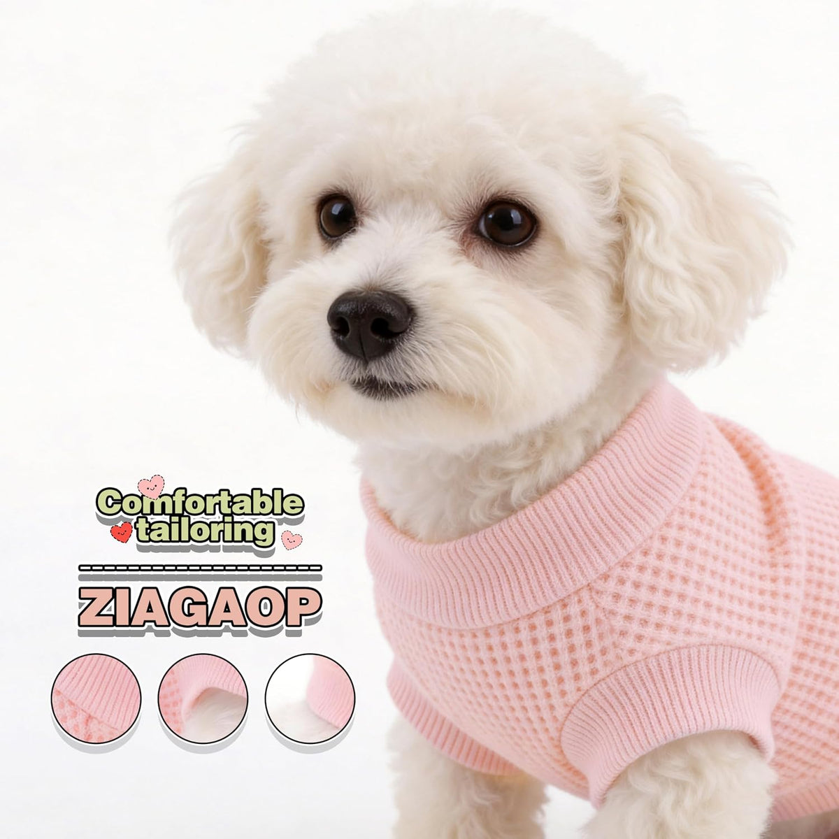 Turmeric yellow pet sweatshirt for small breeds