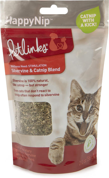 Petlinks Bliss Mist cat safe herbal stimulant spray bottle back label details