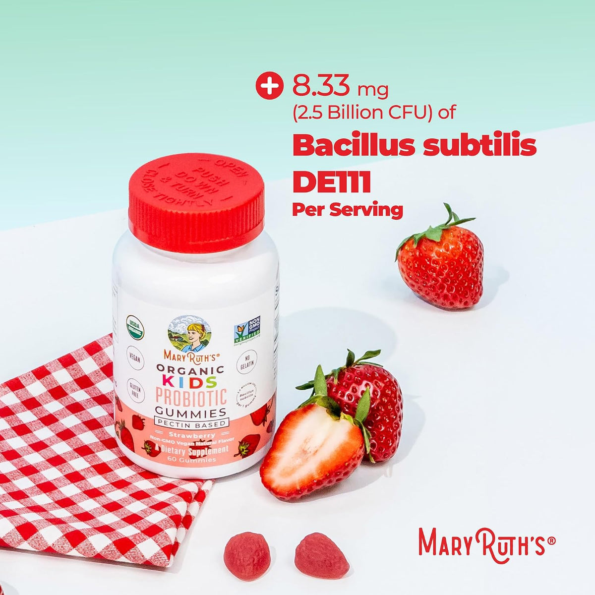 MaryRuth Organics Kids Probiotic Gummies daily serving size