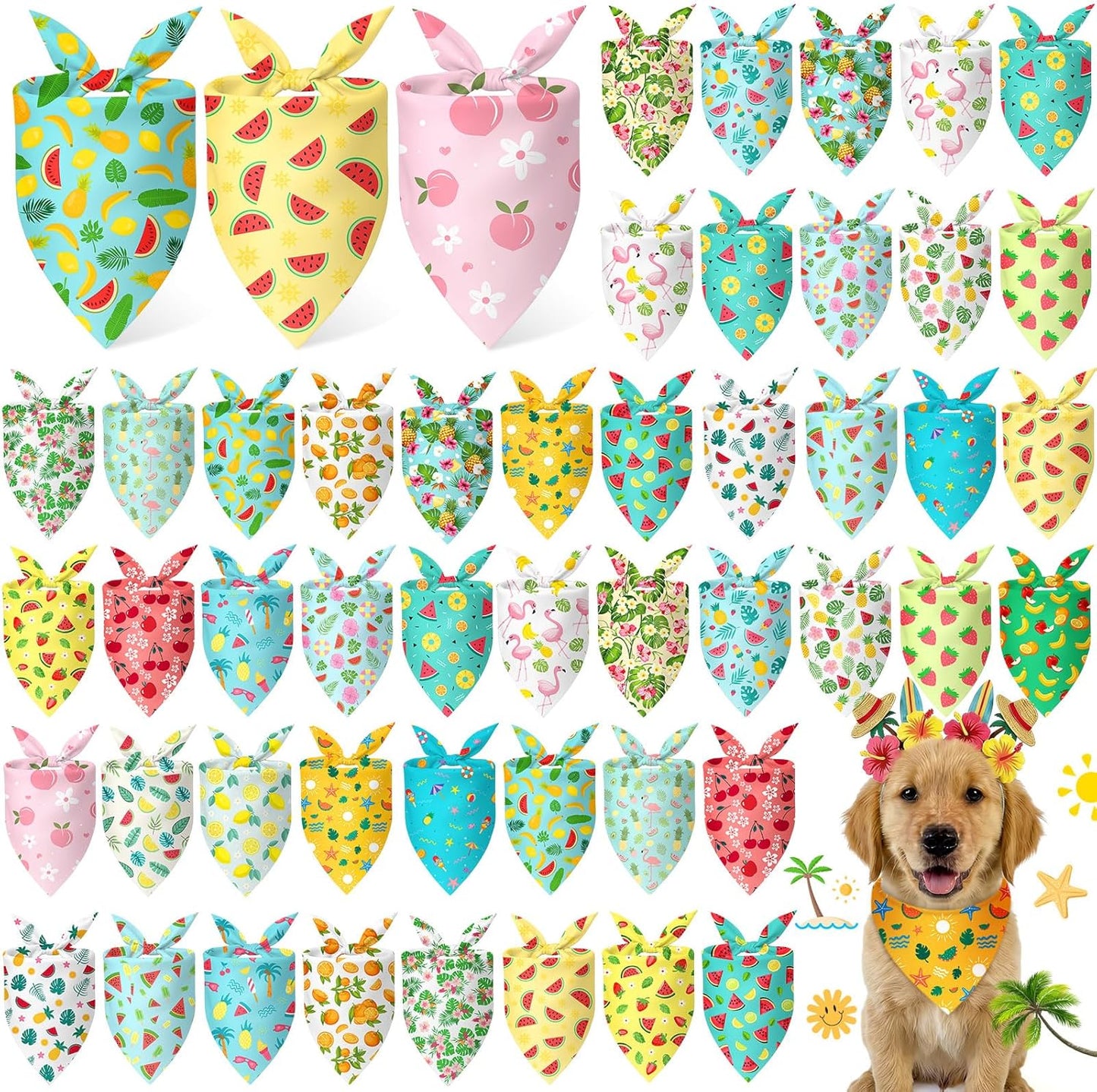 Abbylike 50 Pcs Patriotic Dog Bandanas Bulk 4th of July Bandanas for Dogs Star Triangle Kerchief Bib Scarf Set for Pet Independence Day 250th Anniversary Party Costume, 25 Styles(25.6 x 17.7 x 17.7) - Image 9