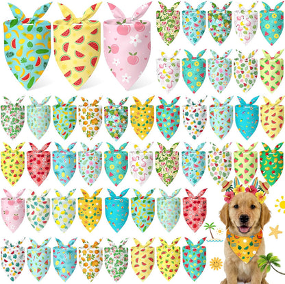 Abbylike 50 Pcs Patriotic Dog Bandanas Bulk 4th of July Bandanas for Dogs Star Triangle Kerchief Bib Scarf Set for Pet Independence Day 250th Anniversary Party Costume, 25 Styles(25.6 x 17.7 x 17.7) - Image 9