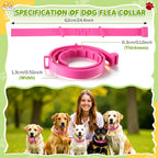 Adjustable natural essential oil flea collar for dogs