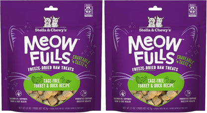 Stella & Chewy's Meowfulls Freeze Dried Cat Treats - Chicken & Chicken Liver Recipe - Raw Protein with Probiotics & Salmon Oil - 1 Calorie Per Treat - 1.5 oz - Image 10