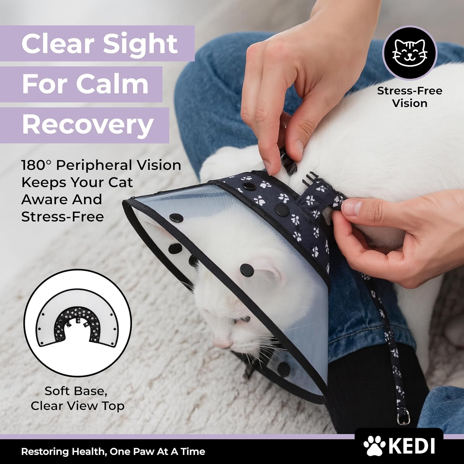 Kedi Cats Solutions recovery set inside packaging bag