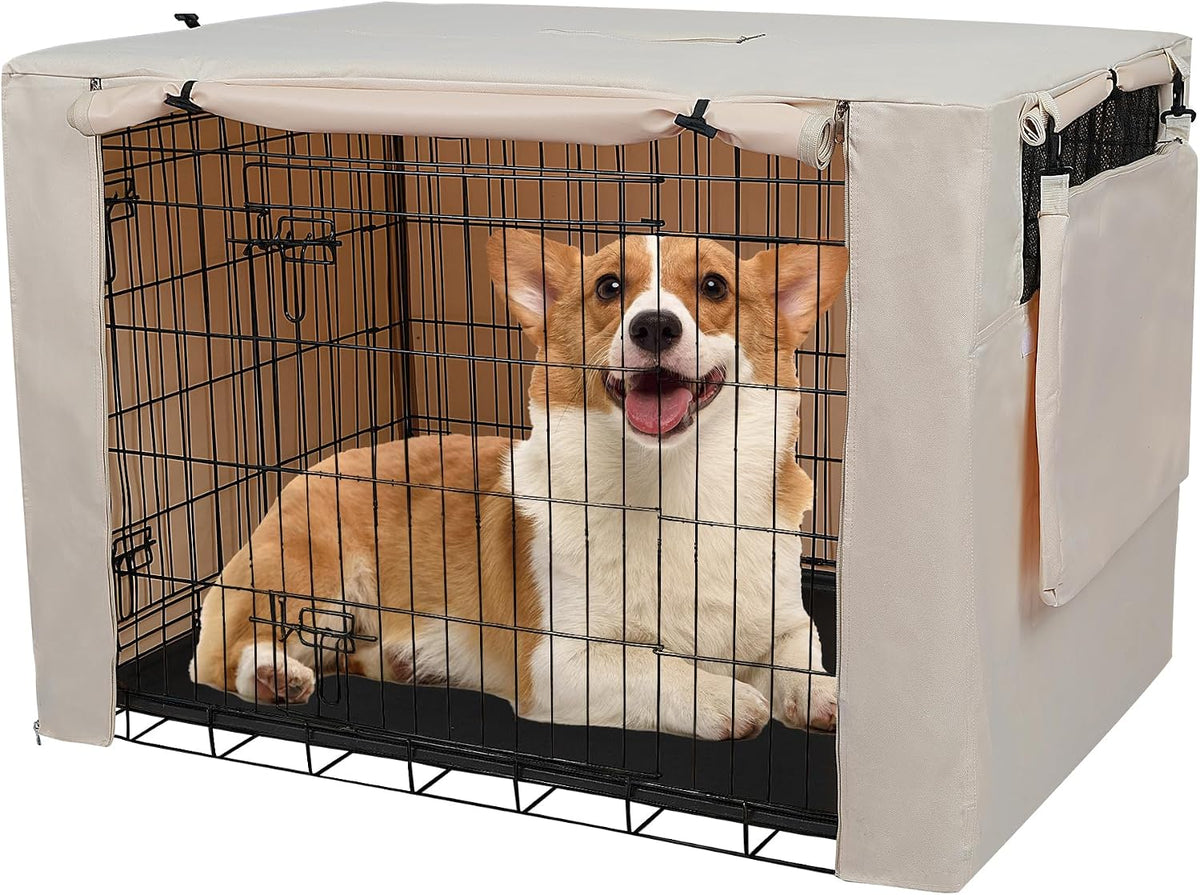 Deblue wire crate accessory cover completely folded for compact storage