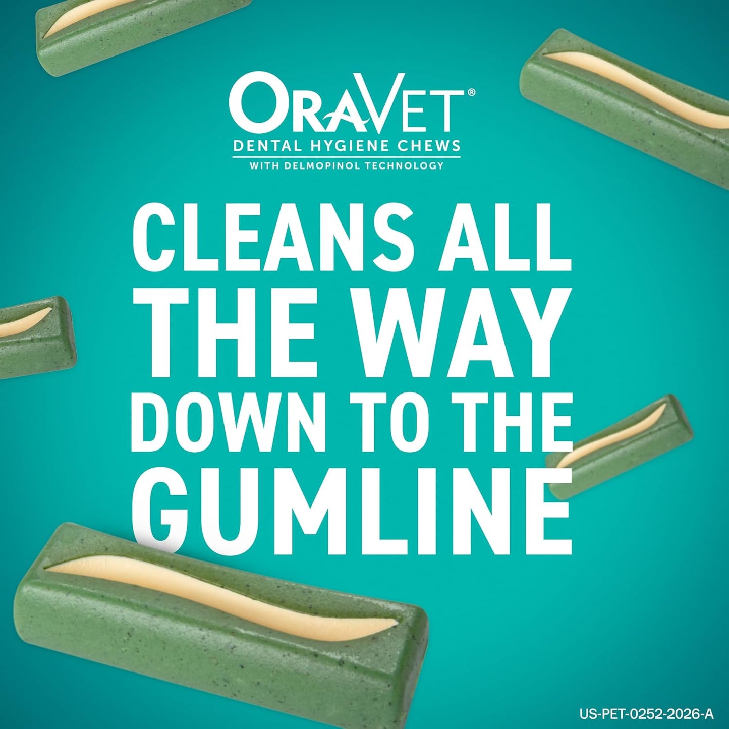 OraVet dog oral hygiene treats individually wrapped daily dental snacks