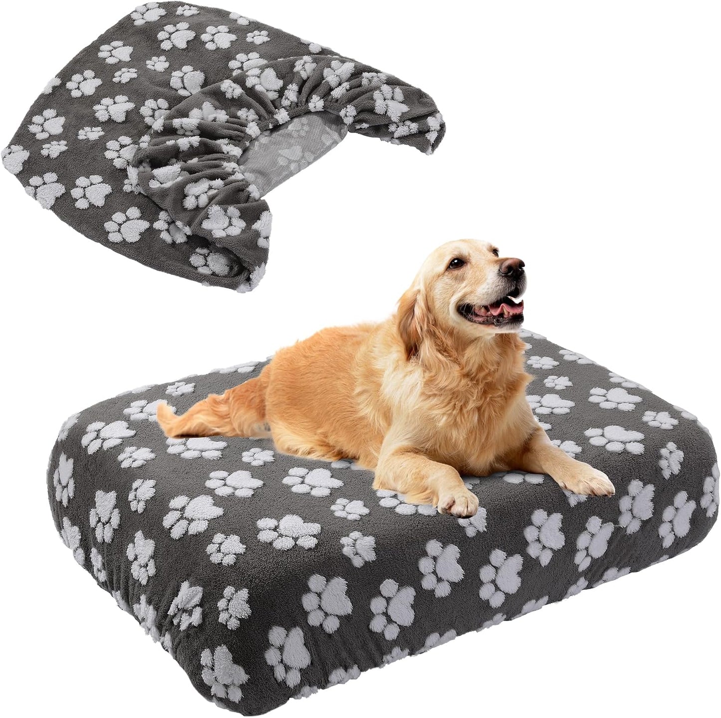 Balapet washable dog bed cover front view dark gray waterproof pet mat protector