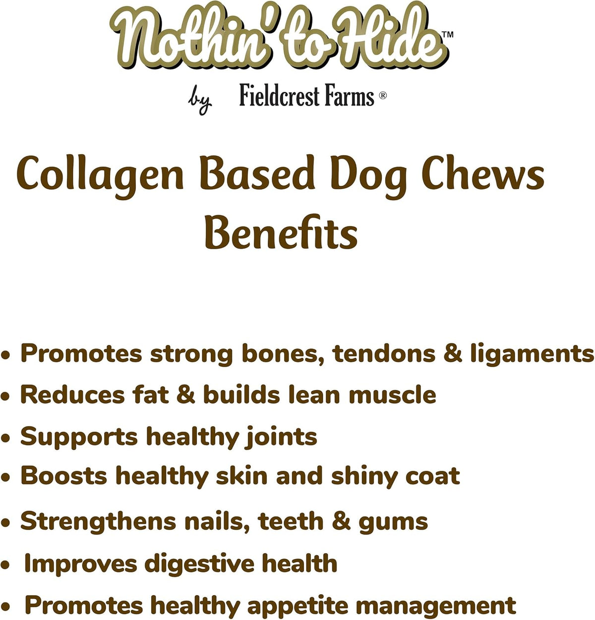 Rawhide free highly digestible dog treats for moderate chewers