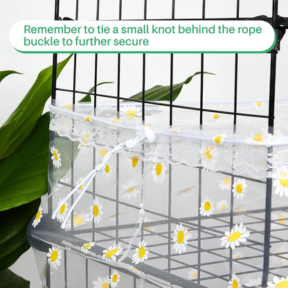Shappy airy mesh net showing light penetration and breathability for budgies and parakeets