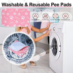 Beautyzoo washable pee pad placed inside a pet crate.