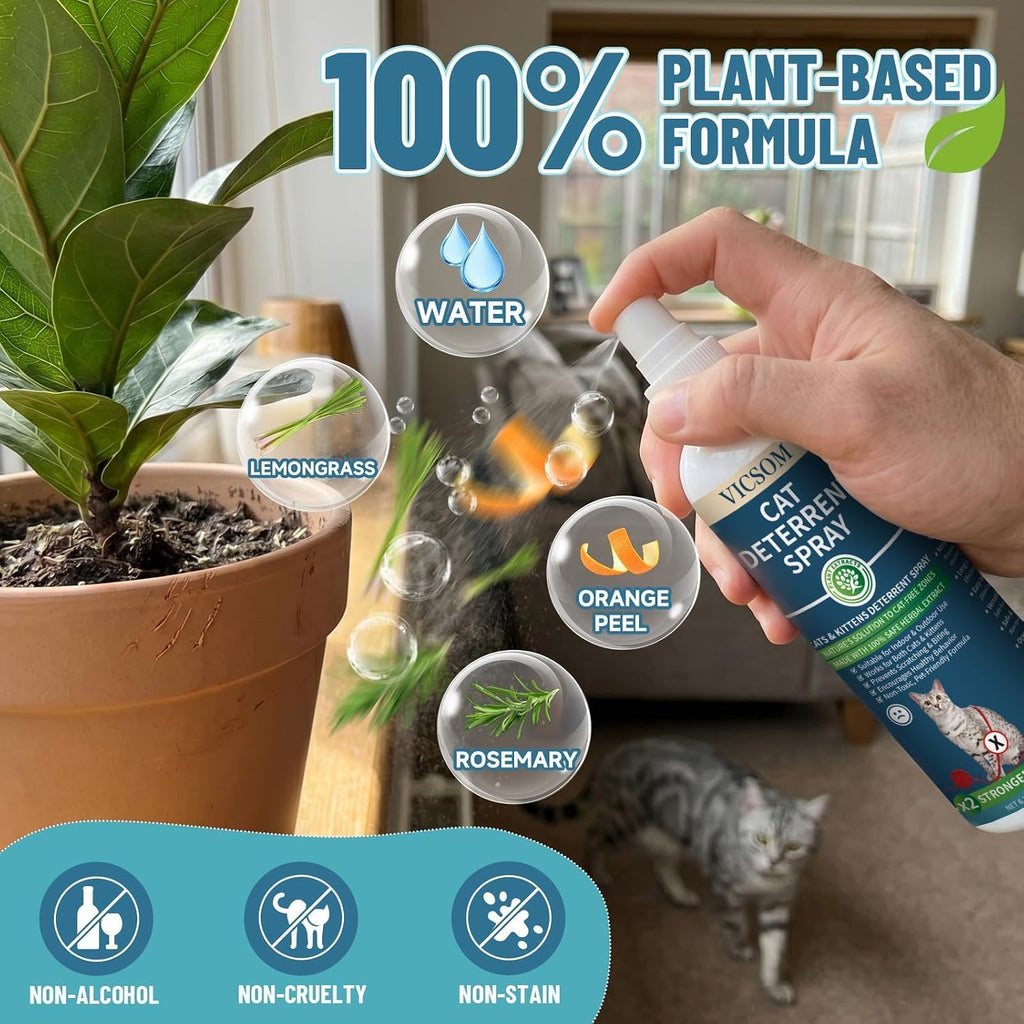 Using Vicsom cat scratch deterrent on living room sofa