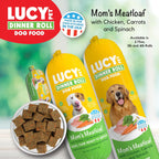 Lucy Pet 4lb meatloaf dog food roll packaging