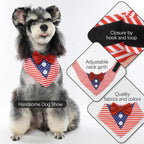 FUAMEY medium dog formal outfit stars and stripes bandana design