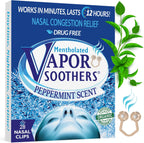 Vapor Soothers Mentholated Nasal Dilators front packaging view for congestion relief.