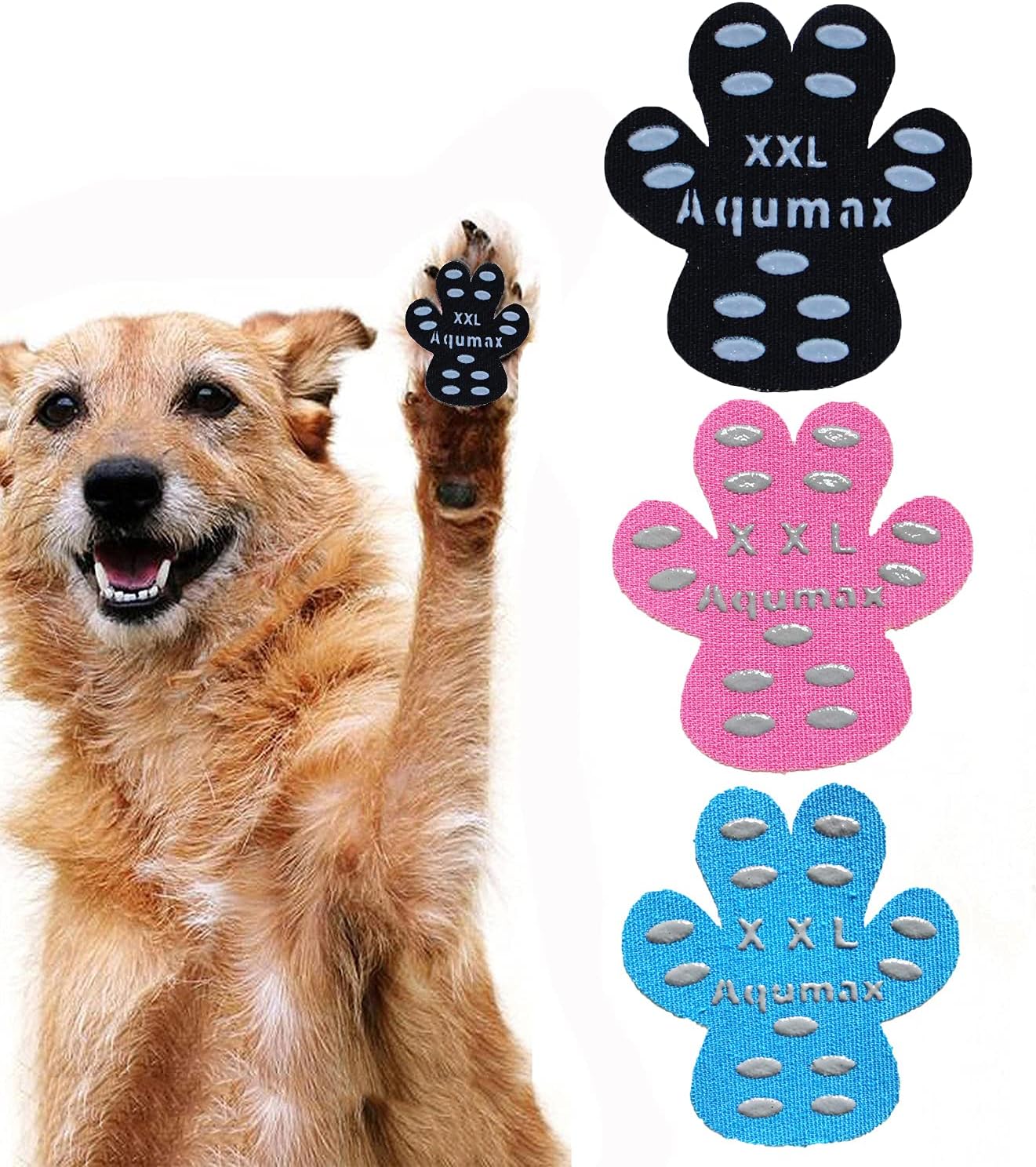 Dog Paw Protector Anti-Slip Pads,Toe Grips for Senior Dogs,Paw Grips Traction Pads for Slippery Hardwood Floors,Essentials for Senior Dogs,12 Sets (48 pcs) XL Black - Image 13
