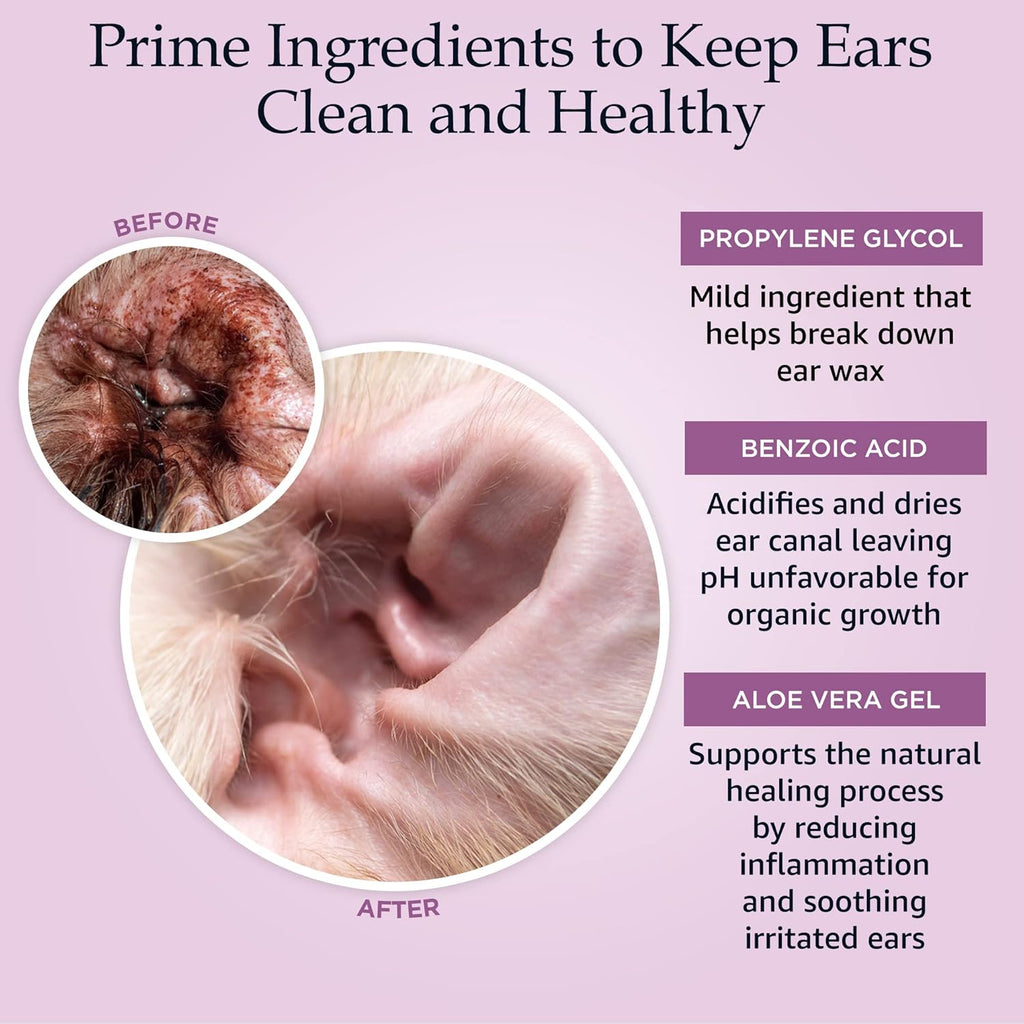 Veterinarian-formulated ear care product for dogs and cats