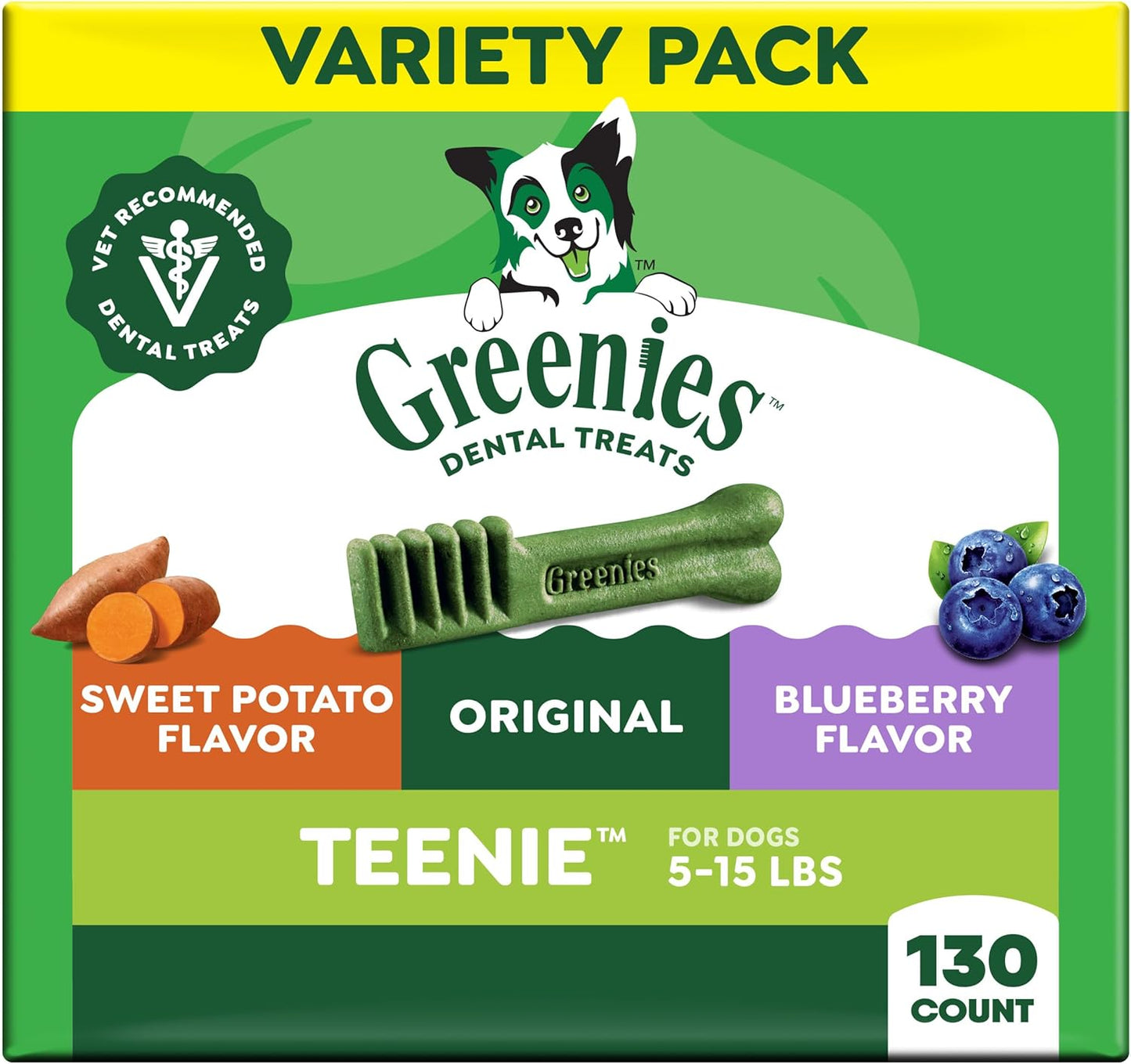 Greenies Dog Treats Veterinarian-Recommended Natural Dental Treats for Dogs, Teenie Size, Fresh Flavor, 12 oz. Pack, 43 Count - Image 15