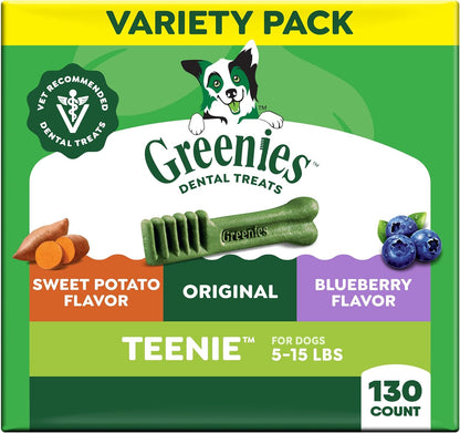 Greenies Dog Treats Veterinarian-Recommended Natural Dental Treats for Dogs, Teenie Size, Fresh Flavor, 12 oz. Pack, 43 Count - Image 15