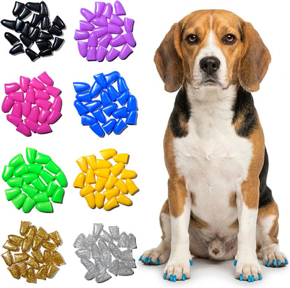 zetpo Dog Nail Caps & Claw Caps (100 pcs) - Anti Slip Dog Toe Grips & Covers for Hard Floors - Instant Traction & Mobility Support for Senior Dogs - Stops Scratches & Reduces Floor Noise (XL) - Image 12