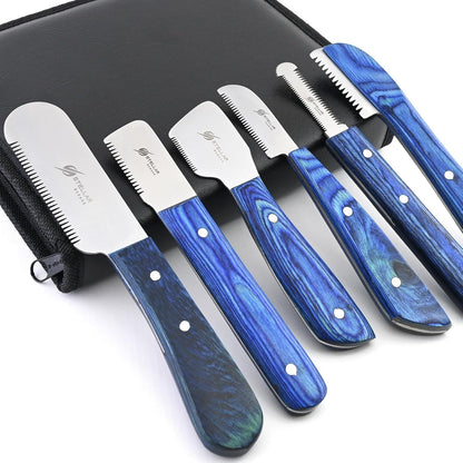 Professional dog stripping tool kit with anti rust steel blades